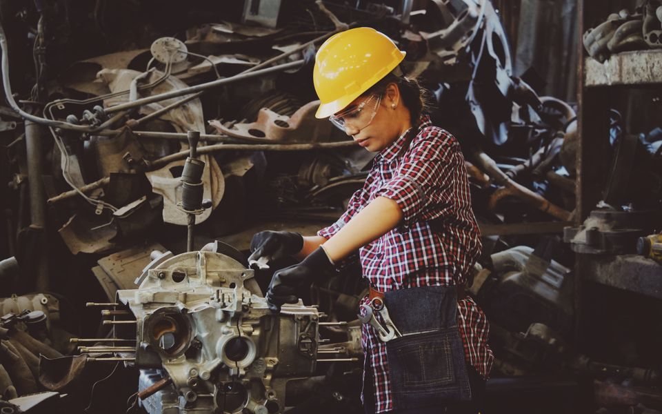 People at work in Manufacturing - illustrative stock photo